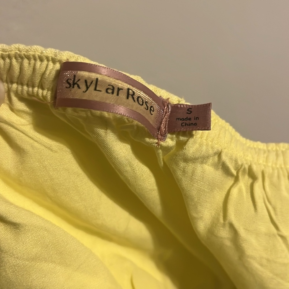 Bright Yellow Quarter Sleeve Dress w/ Open Back - NWOT - Picture 7 of 9